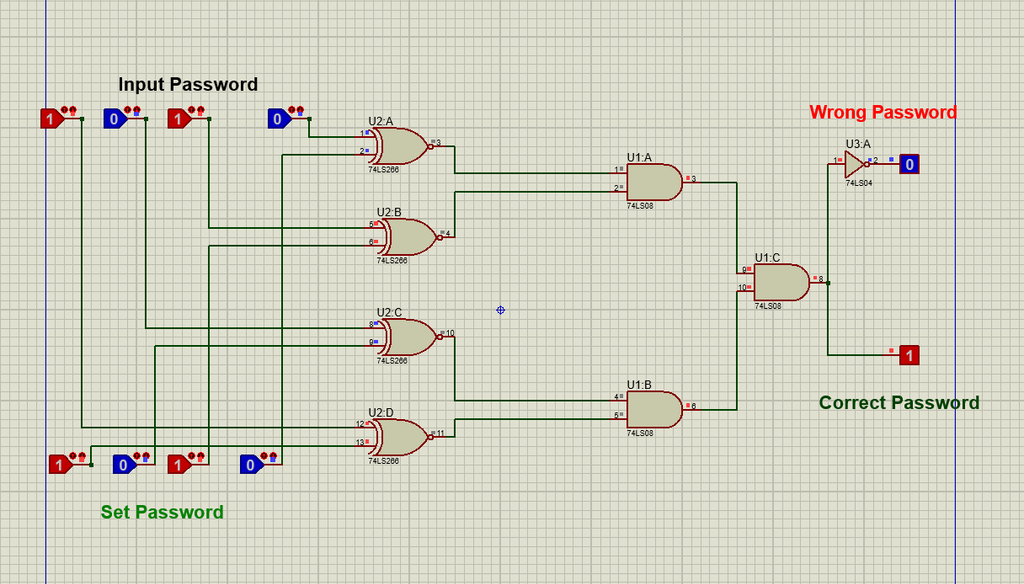 Security Password System Using Logic Gate