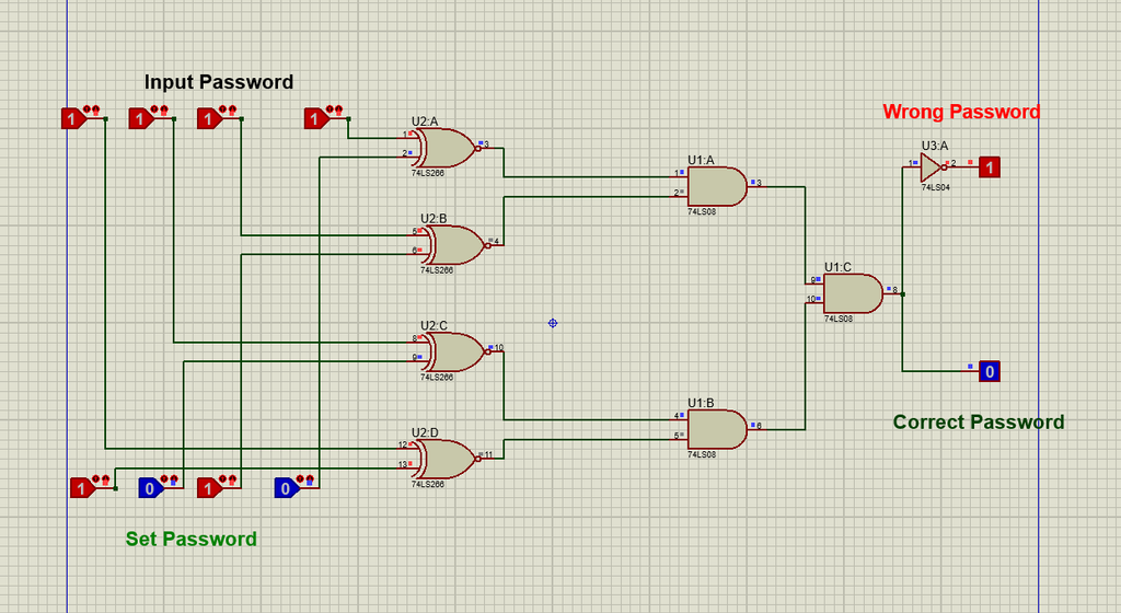Comparision Based Password System Using Logic Gate