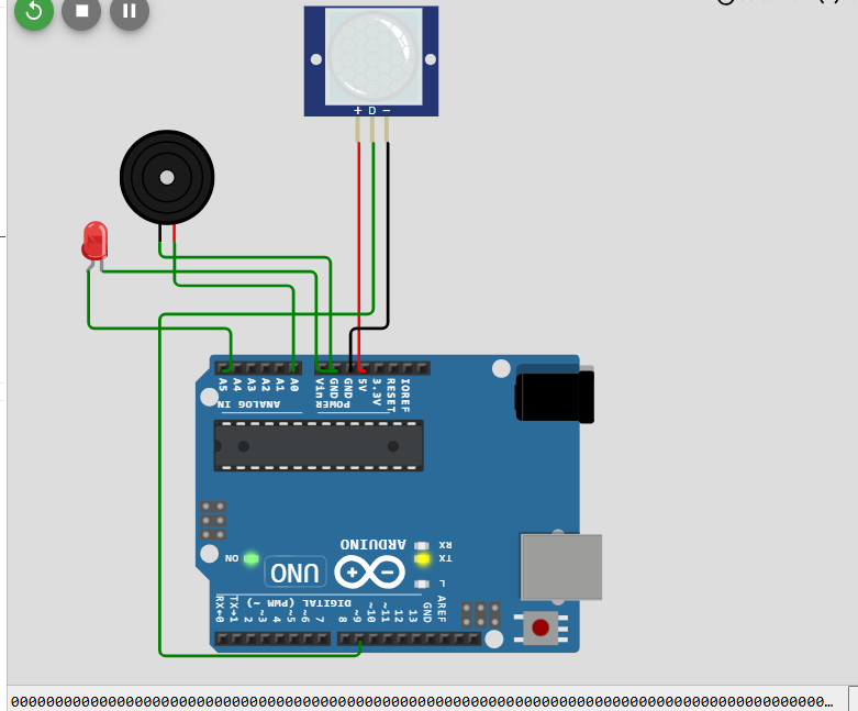 Simulation of motion detection system-projects-electronics