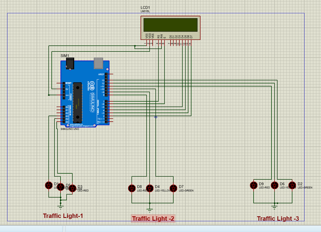 Traffic Signal Control System using Arduino microcontroller