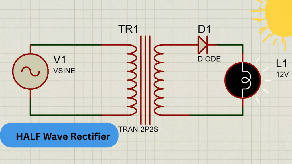 Ac to Dc Power Cinversion Using Half Wave Rectifier